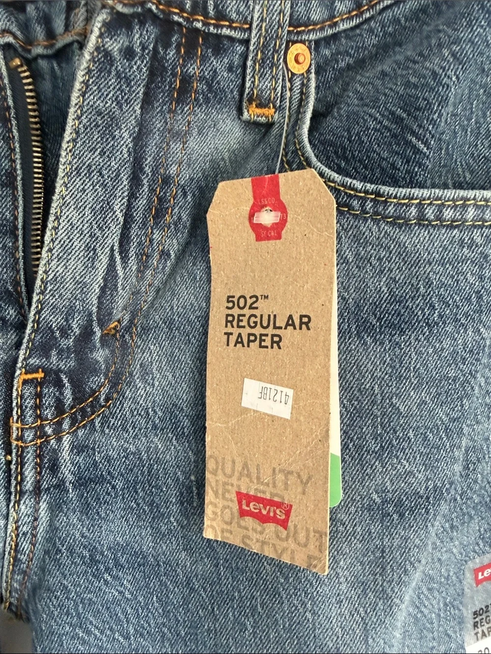 Levi's Men’s Medium Blue Straight Leg Jeans